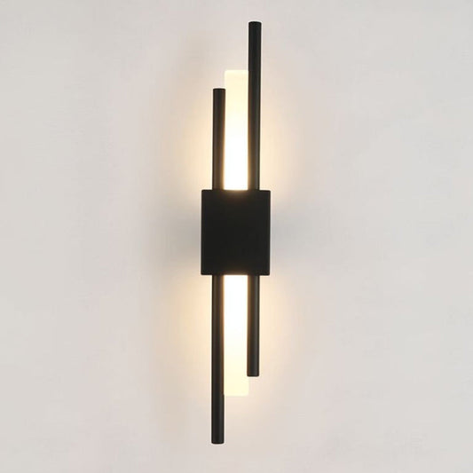 Wall Sconce – Black and Gold Finish – Height: 19.7 inches – Modern Lighting for Living Room or Bedroom 0